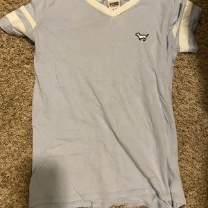 Baby blue Pink shirt